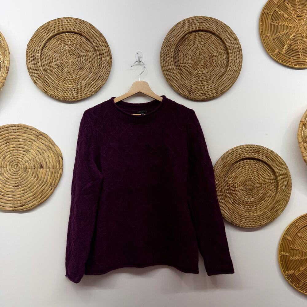 Talbots Purple Crew Neck Sweater Large